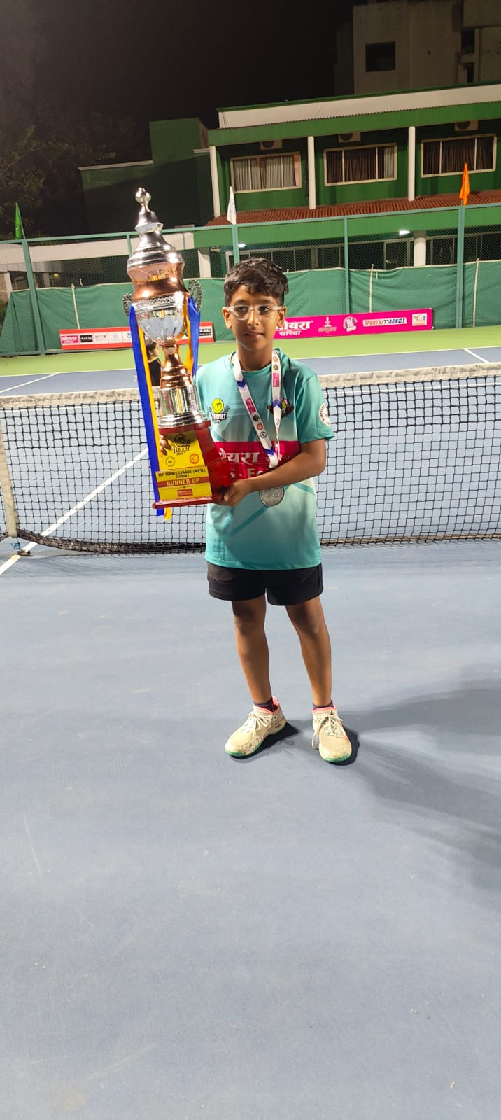 Trshir Dhavan runner up of MP Tennis league