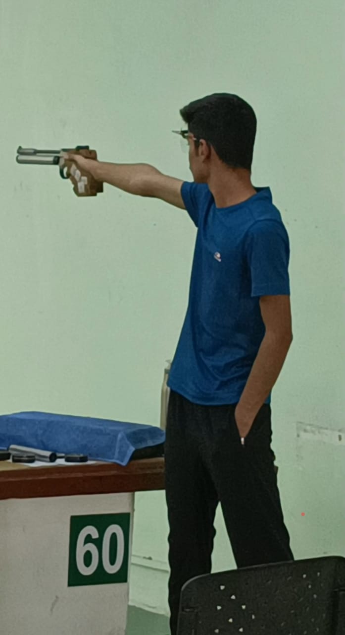 Yug pratap singh rathore 3 gold medal at Army marksmanship ( Air pistol )