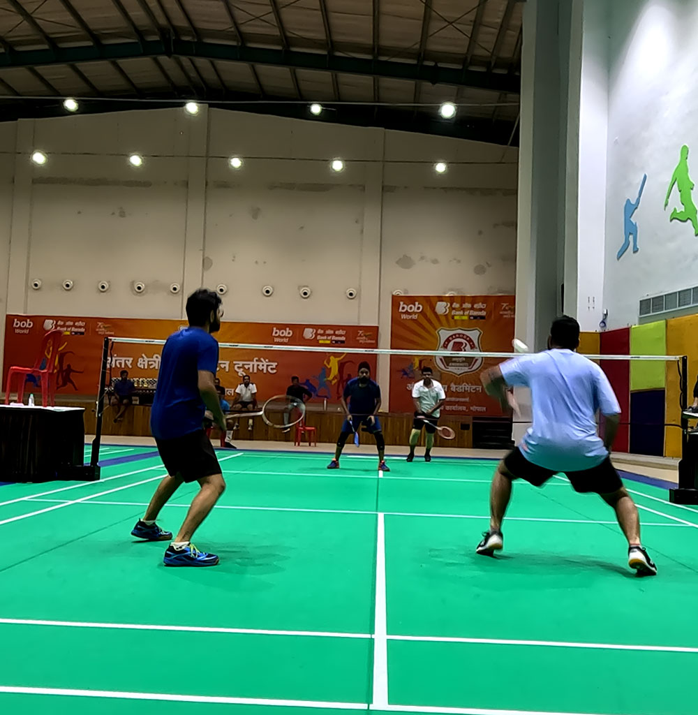 Bank of Baroda had organized the badminton tournament