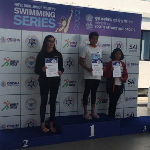 Syna Panchole Khelo India swimming series at Bhuvneshwar Bronze 200mtr _ 400mtr